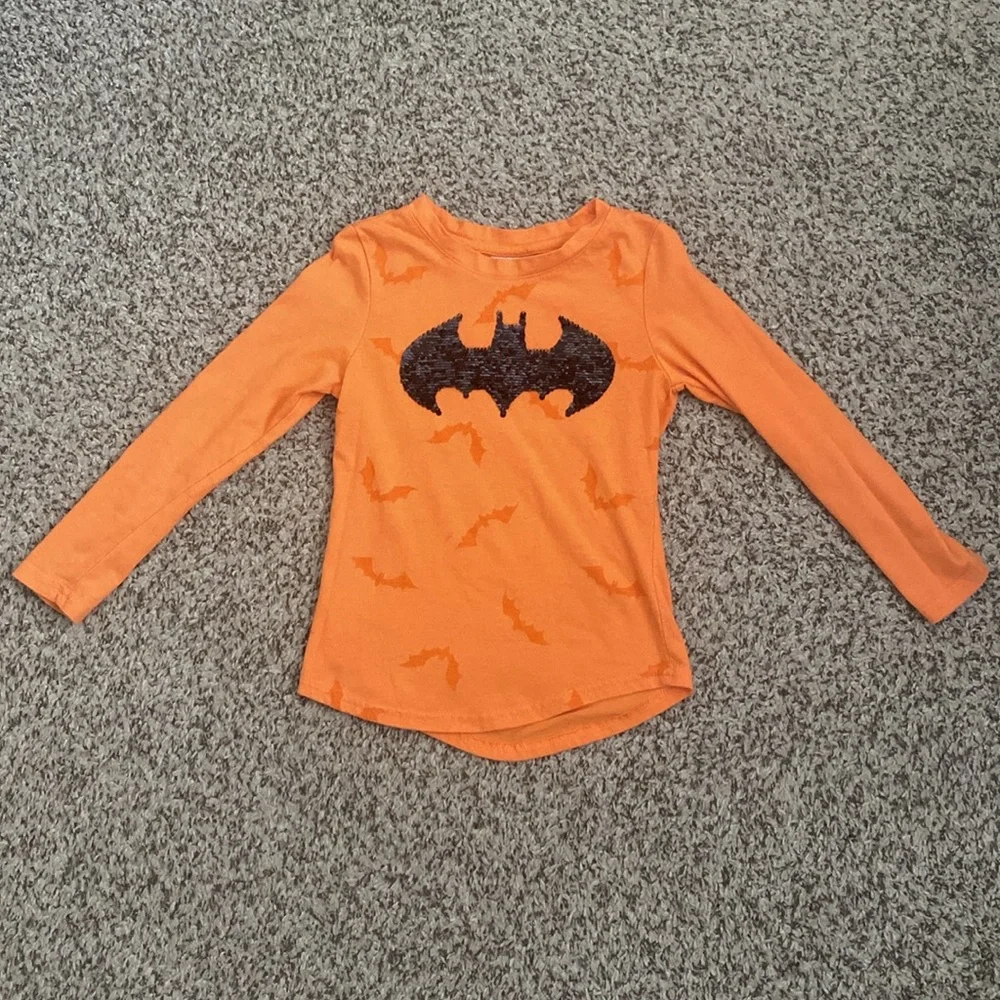 Kids Pumpkin and Batman/Batgirl Halloween Tops & Shorts Bundle